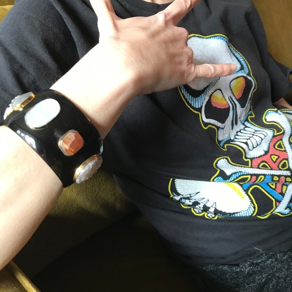 Ashley Pittman Dark Horn Druzy Kenya Bangle - Picture 3 of 8